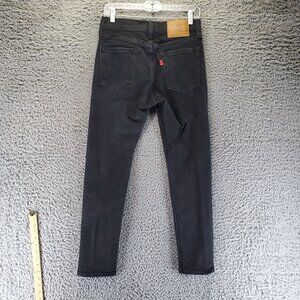 Levis Jeans Mens 29x30 Black 510 Skinny Premium Stretch Denim